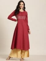 OnlyTrend Taping Detail A-Line Kurta