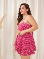 OnlyTrend Curve Printed with Layered Jumpsuit