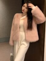 Onlytrend Front-Open Fur Overcoats