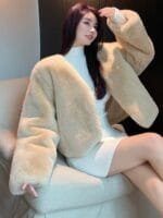 Onlytrend Front-Open Fur Overcoats