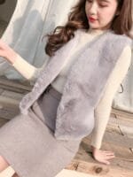 Onlytrend Front-Open Fur Overcoats