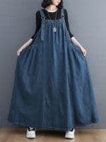 StyleCast x Revolte Shoulder Straps Cotton Maxi Dress