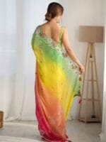Anouk Floral Embellished Sequinned Saree