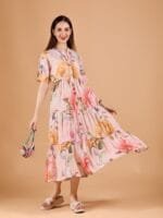 OnlyTrend Floral Print Fit & Flare Midi Dress