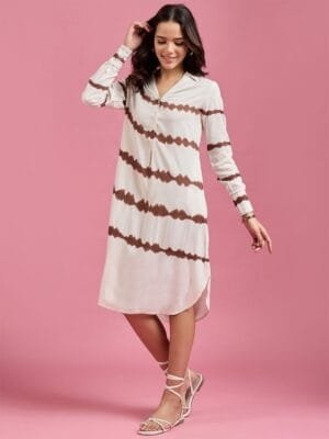 OnlyTrend Tie and Dye Dyed A-Line Dress