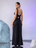 OnlyTrend Boat Neck Sheath Maxi Dress