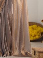 OnlyTrend Embroidered Satin Saree