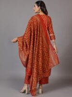 OnlyTrend Floral Printed Regular Gotta Patti Pure Cotton Kurta with Palazzos & With Dupatta