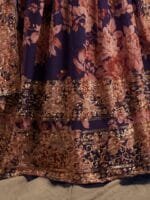 OnlyTrend Purple & Pink Embroidered Sequinned Shibori Semi-Stitched Lehenga & Unstitched Blouse With Dupatta