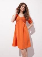 OnlyTrend Weekend Chic Smocked Empire Dress