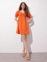 OnlyTrend Weekend Chic Smocked Empire Dress