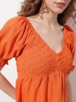 OnlyTrend Weekend Chic Smocked Empire Dress