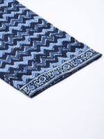 OnlyTrend Women White Paisley Motifs Printed Pure Cotton Kurta with Trousers & With Dupatta