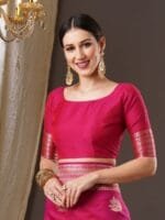 OnlyTrend Woven Design Zari Silk Blend Banarasi Saree