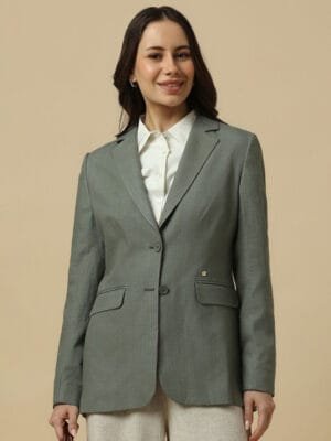 Onlytrend Woman Self Design Single-Breasted Blazer
