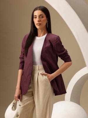 Onlytrend Front Open Collarless Blazer
