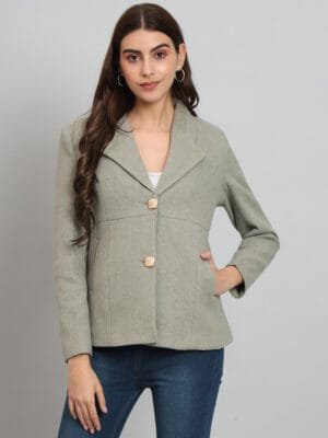 Onlytrend Notched Lapel Woollen Blazer