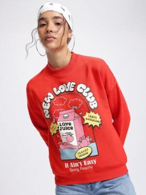OnlyTrend Typography Printed Sweatshirt