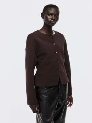 OnlyTrend Collarless Scuba Blazer