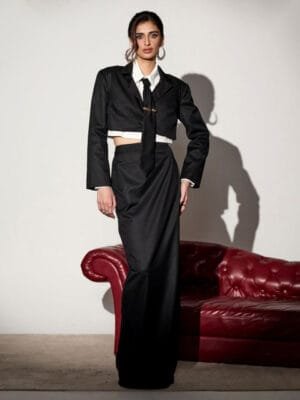 OnlyTrend Notched Lapel Boxy Cropped Comfort Fit Formal Blazers