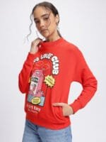 OnlyTrend Typography Printed Sweatshirt