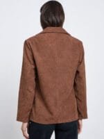 Styli Women Notched Lapel Long Sleeves Double Breasted Blazer