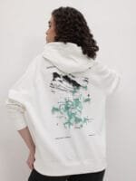 The Roadster Life Co. Graphic Printed Hooded Fleece Sweatshirt