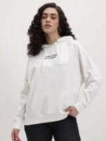 The Roadster Life Co. Graphic Printed Hooded Fleece Sweatshirt