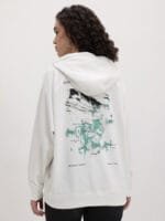 The Roadster Life Co. Graphic Printed Hooded Fleece Sweatshirt