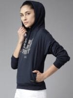 The Roadster Life Co. Graphic Typography Printed Hooded Sweatshirt