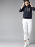 The Roadster Life Co. Graphic Typography Printed Hooded Sweatshirt