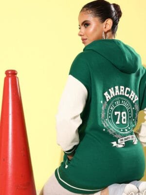 OnlyTrend November-Winter Discotheque-Very Varsity Printed Hooded Sweatshirt