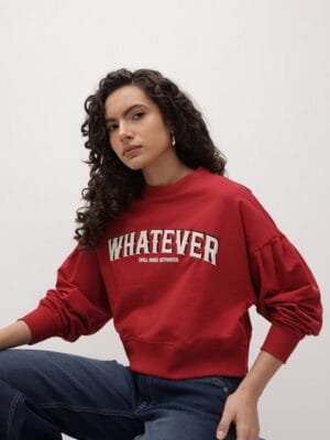 OnlyTrend Typography Printed Sweatshirt