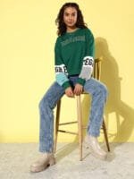 The Roadster Lifestyle Co. Printed Hooded Sweatshirt