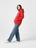 The Roadster Lifestyle Co Printed Oversized Fit Long Sleeve Hooded Sweatshirt