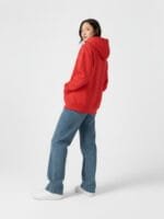 The Roadster Lifestyle Co Printed Oversized Fit Long Sleeve Hooded Sweatshirt