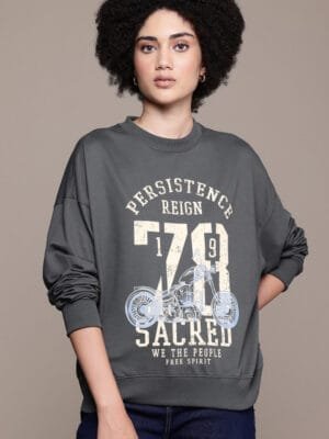 OnlyTrend. Typography Print Regular Pullover